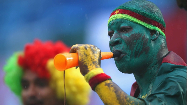 The Cameroonians came out in force as well