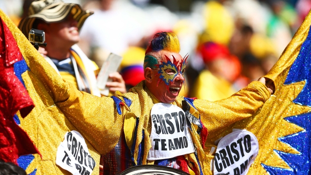 There was a cracking atmosphere prior to the match between Colombia and Greece at Estadio Mineirao