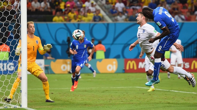 Soon after the break Mario 'Why Always me?' Balotelli put Italy back in front