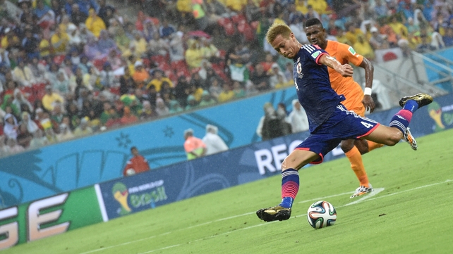Keisuke Honda put Japan in front early on
