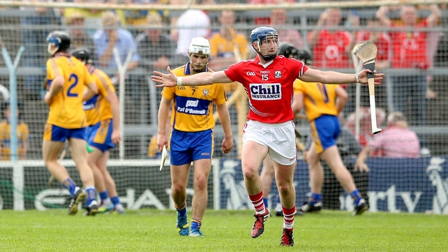 'Anthony who?': Patrick Horgan celebrates scoring a penalty against Clare, the first under the new clarification of the so-called 'Nash rule'