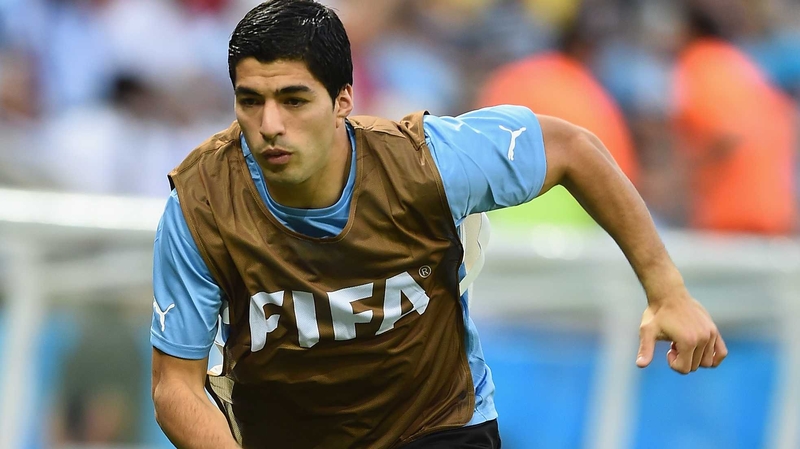 Luis Suarez missed Uruguay's opening defeat to Costa Rica through injury