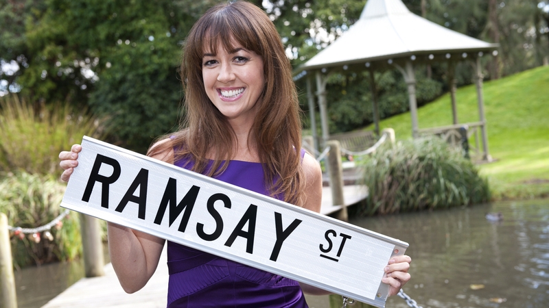 Sheree Murphy filming with Neighbours