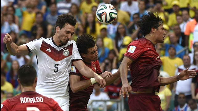 Ronaldo looked on with what we can only guess was a look of shock and sadness...