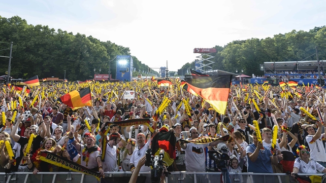 Fans in Berlin were delighted with the result
