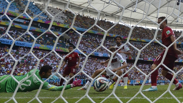 His third goal rounded out the final score of Germany's victory at 4-0