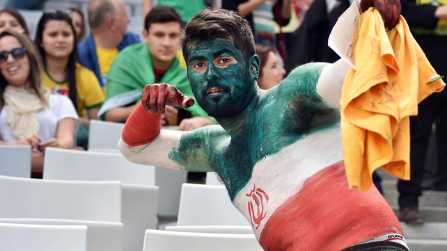 Then on to Curitiba and the Arena da Baixada, where fans of Iran were clearly ready for the action