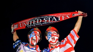 For the final match of Day 5, Ghana took on the USA in Natal at Estádio das Dunas. These proud Americans were two of many who travelled to their country's opening World Cup match