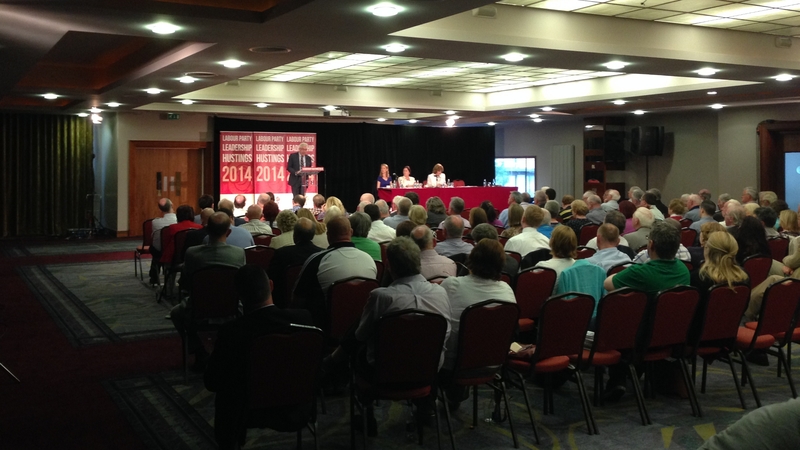 Around 100 party members attended the meeting