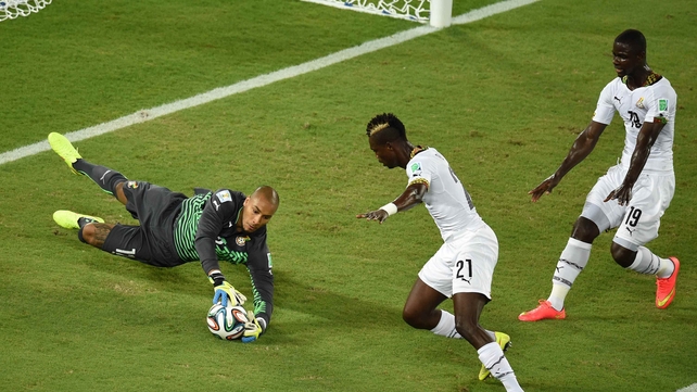 Despite the quick start from the US, Ghana kept the ball for most of the first half, claiming 64 percent possession
