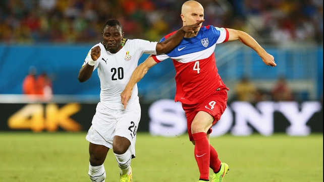 Ghana midfielder Kwadwo Asamoah and USA midfielder Michael Bradley continued the trend...