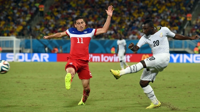 After the half-time break, Ghana consistently applied pressure to the US side, with Asamoah and the like refusing to back down