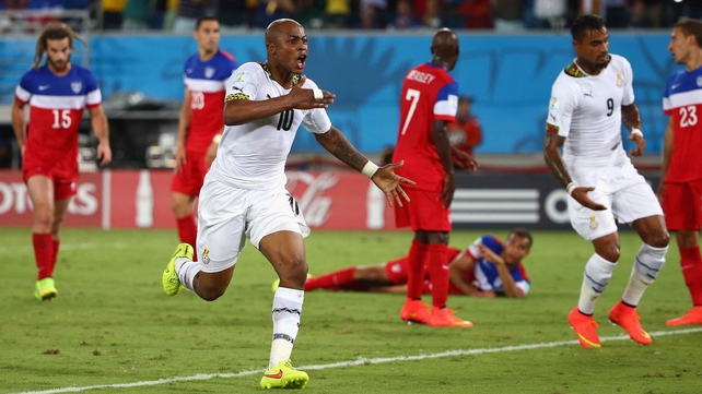 Ayew's goal at 82' levelled the score at 1-1