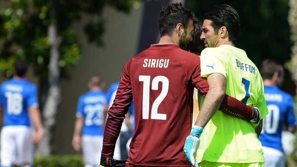 Salvatore Sirigu said had to be realistic about replacing Gianluigi Buffon in goal