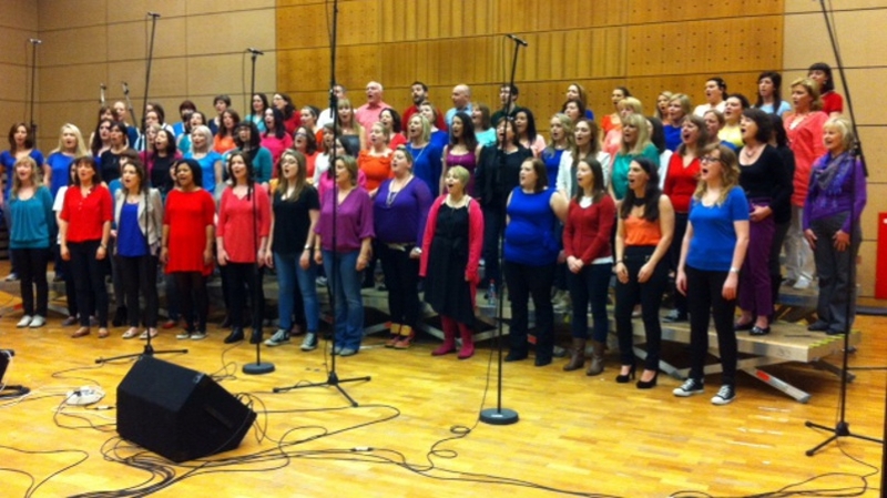 The RTÉ staff choir, The Soulful, and The Line-up