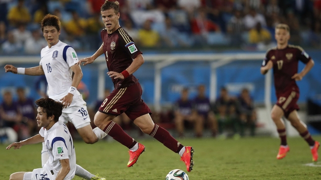 Kokorin was none too pleased with the go of things either