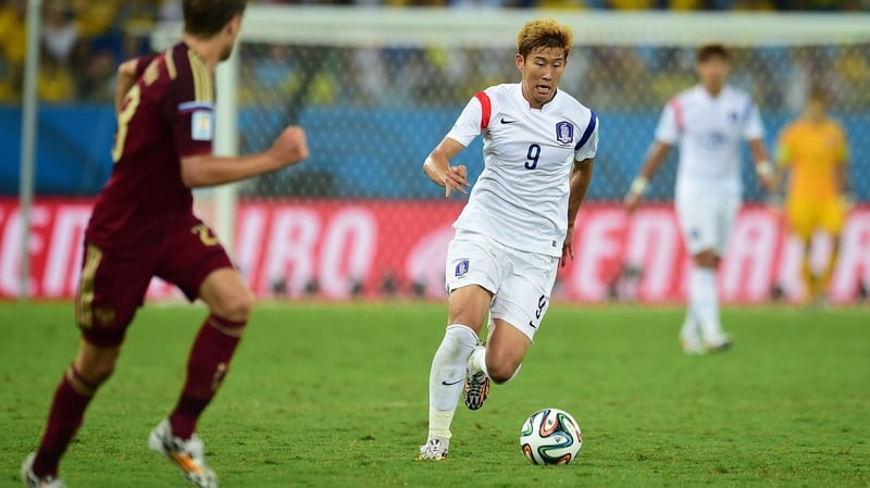 Son Heung-min, in action here for South Korea, is now a Tottenham Hotspur player