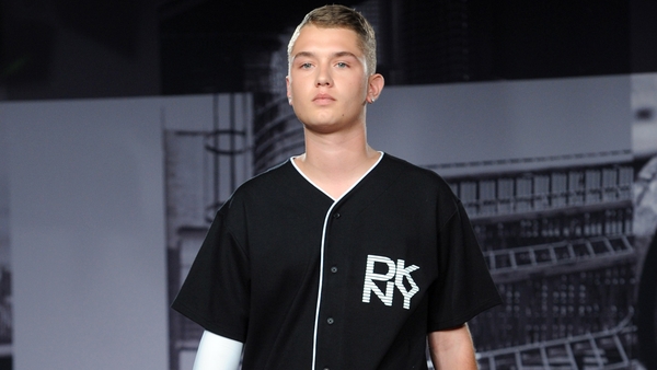 Rafferty Law makes catwalk debut at DKNY's menswear show at London Fashion Week