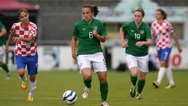 Dora Gorman in action against Croatia