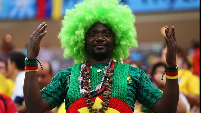 And fans of Cameroon made for a festive atmosphere as well