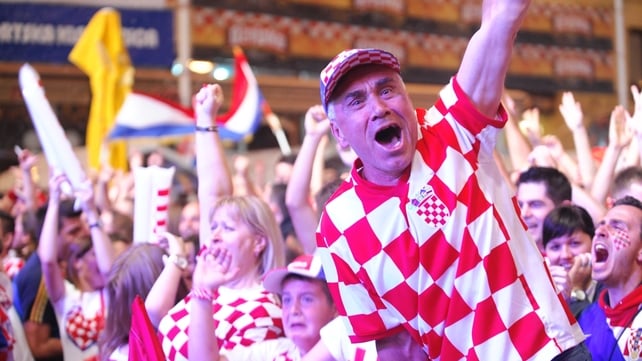Croatia fans promptly went wild at a public viewing of the match in the capital Zagreb