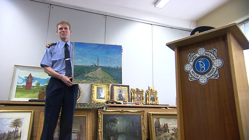 Gardaí have put the items on display to try to find their owners