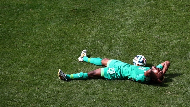 Serrey let the pain sink in, as Ivory Coast and Colombia skidded into the half drawn scoreless