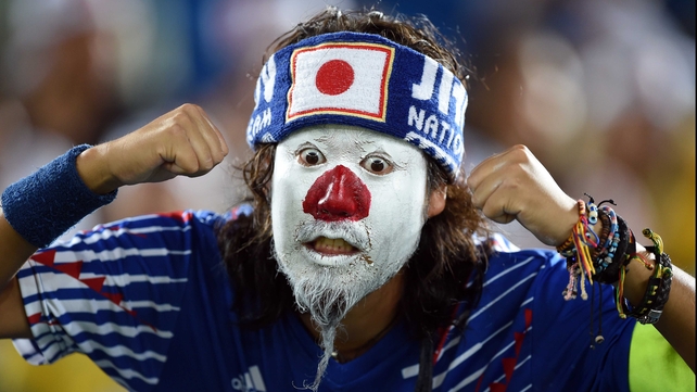 And finally, on to the Estádio das Dunas in Natal, where Japan were set to take on Greece. Let us pause for a moment to appreciate the sublime get-ups put together by the Japanese for the occasion