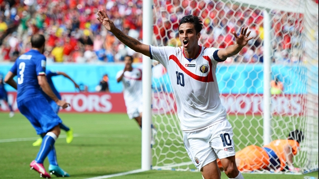 Ruiz was elated to have put his side up 1-0 just before the half