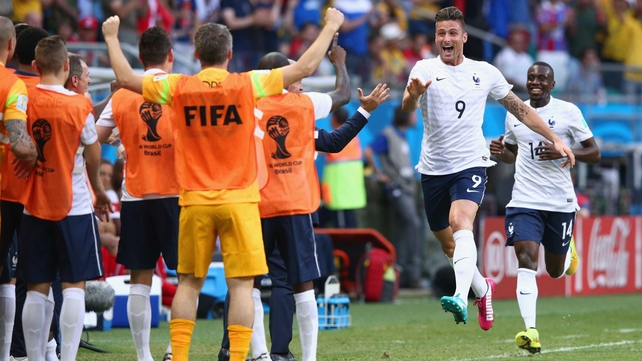 ... and put France ahead 1-0 at 17'