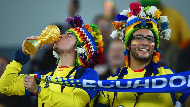 ... and those from Ecuador dressed to impress