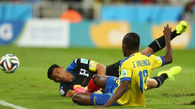 Just three minutes later, though, Valencia popped one past Honduras keeper Noel Valladares