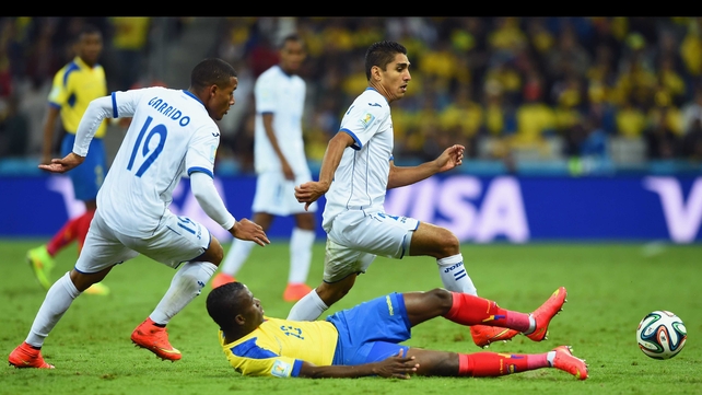 The second half started off with Valencia forced to make half-hearted tackles from the ground