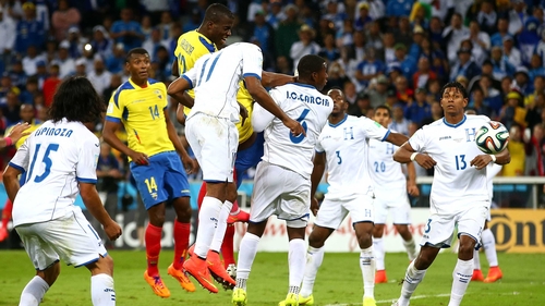 Enner Valencia scores the winner for Ecuador