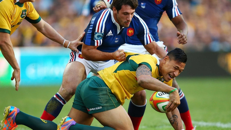 Israel Folau scored two tries for Australia