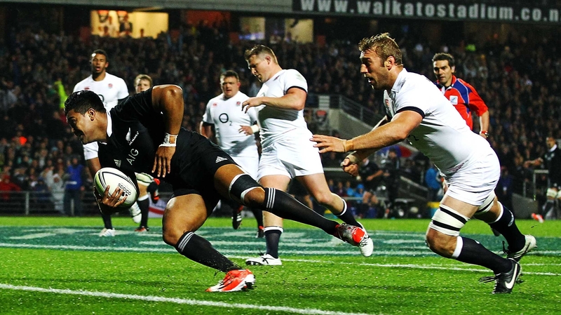 Julian Savea scored a hat-trick of tries to punish England