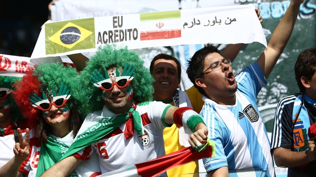 As ever, the colourful fans were out in force