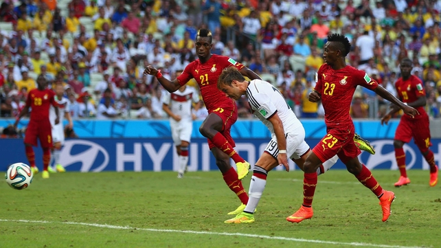 Mario Goetze gave Germany the lead in the 54th minute