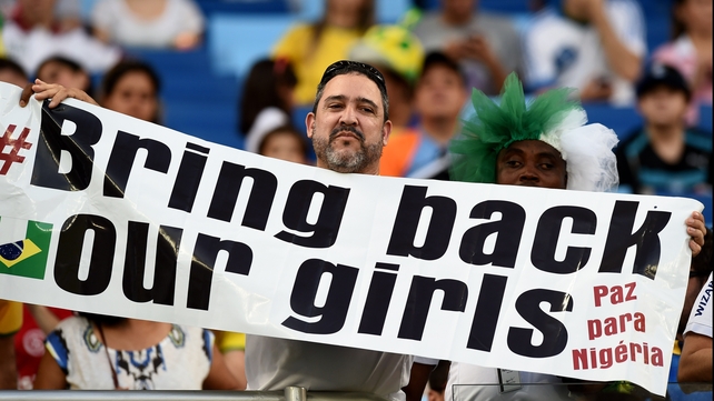 Some Nigerian supporters had a poignant message before the game
