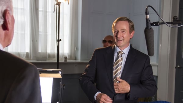 An Taoiseach Enda Kenny during the filming of The Meaning of Life
