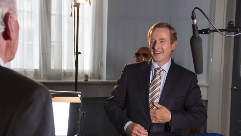 An Taoiseach Enda Kenny during the filming of The Meaning of Life