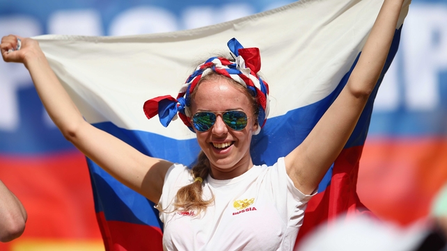 And Russia fans were equally as optimistic