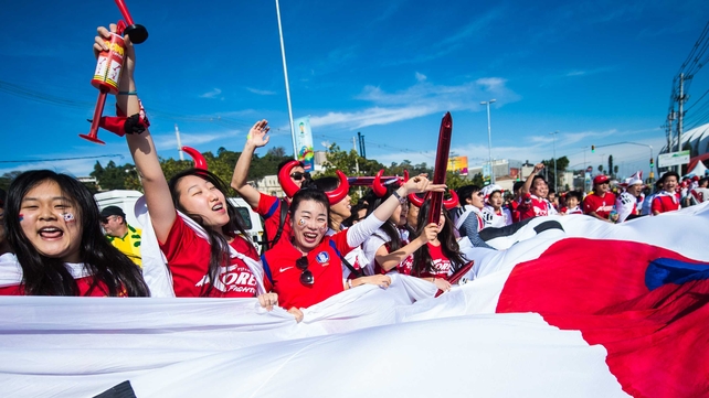 Then on to the Estádio Beira-Rio in Porto Alegre, where Group H foes South Korea and Algeria faced off in front of a rowdy crowd