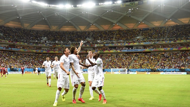 The USA - remarkably - had pulled ahead 2-1 with less than ten minutes to play