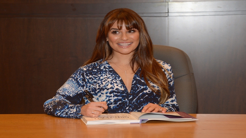 Lea Michele performed with Chenoweth on stage.