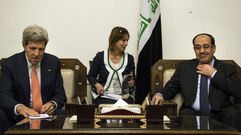 John Kerry is expected to ask Nuri al-Maliki to form a more inclusive government