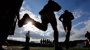 Tipperary's footballers take to the field in Páirc Uí Chaoimh for their Munster semi-final with Cork