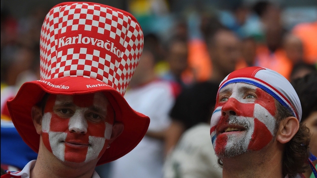 ... while the Croatians just took it all in