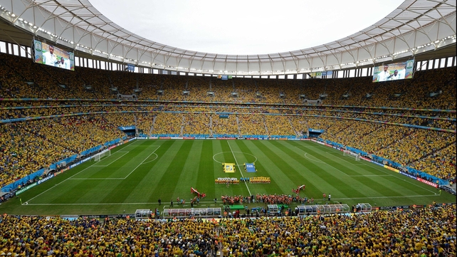 The stage for the match was the Estadio Nacional in Brasília, which was dominated by the home crowd wearing yellow