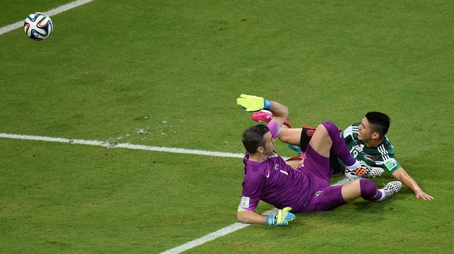 While both goalkeepers - Croatia's Stipe Pletikosa here - avoided some close calls